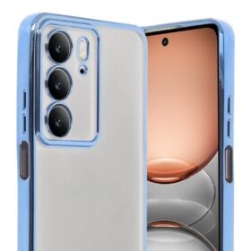 Realme C75 4G Kılıf Lensli Silikon - Açık Mavi-(5796)