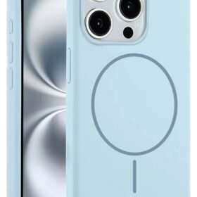 iPhone 15 Pro Max Kılıf Jully Magsafe Kapak - Mavi-(5796)