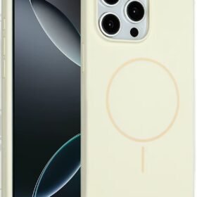 iPhone 15 Pro Max Kılıf Jully Magsafe Kapak - Bej-(5796)