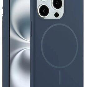 iPhone 15 Pro Max Kılıf Jully Magsafe Kapak - Lacivert-(5796)