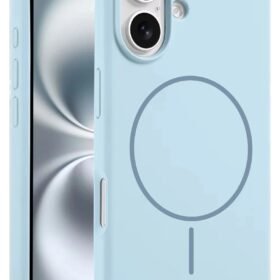 iPhone 16 Plus Kılıf Jully Magsafe Kapak - Mavi-(5796)