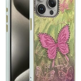 iPhone 15 Pro Max Kılıf Blade Aynalı Desenli Kapak - Desen 5-(5796)