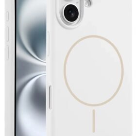 iPhone 16 Plus Kılıf Jully Magsafe Kapak - Beyaz-(5796)