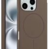 iPhone 16 Pro Kılıf Jully Magsafe Kapak - Kahverengi-(5796)