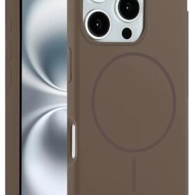 iPhone 16 Pro Kılıf Jully Magsafe Kapak - Kahverengi-(5796)