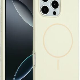 iPhone 16 Pro Max Kılıf Jully Magsafe Kapak - Bej-(5796)