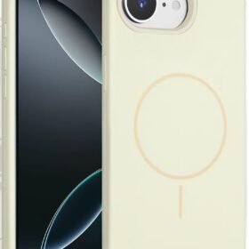 iPhone 16E Kılıf Jully Magsafe Kapak - Bej-(5796)