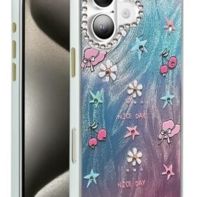 iPhone 16 Kılıf Blade Aynalı Desenli Kapak - Desen 4-(5796)