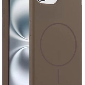 iPhone 16E Kılıf Jully Magsafe Kapak - Kahverengi-(5796)