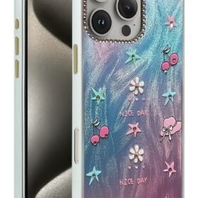 iPhone 16 Pro Kılıf Blade Aynalı Desenli Kapak - Desen 4-(5796)