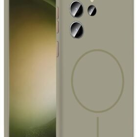 Samsung Galaxy S23 Ultra Kılıf Jully Magsafe Kapak - Çöl Titanyum-(5796)