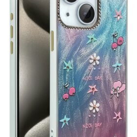 iPhone 15 Plus Kılıf Blade Aynalı Desenli Kapak - Desen 4-(5796)
