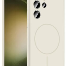 Samsung Galaxy S24 Ultra Kılıf Jully Magsafe Kapak - Pudra-(5796)