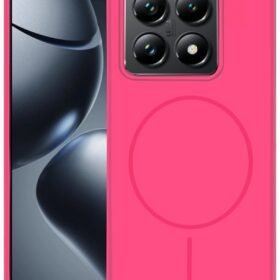 Xiaomi Mi 14T Pro Kılıf Jully Magsafe Kapak - Fuşya-(5796)