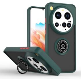 Xiaomi Mi 15 Ultra Kılıf Montreal Yüzüklü Silikon Kapak - Yeşil-(5796)