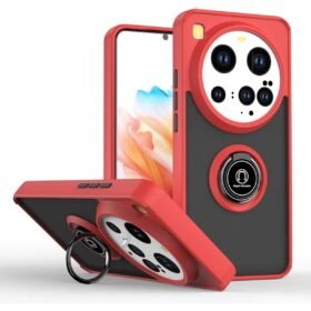 Xiaomi Mi 15 Ultra Kılıf Montreal Yüzüklü Silikon Kapak - Kırmızı-(5796)