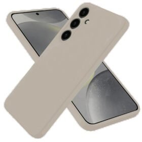 Samsung Galaxy S25 Kılıf Nano içi Kadife Silikon - Pudra-(5796)