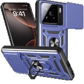 Xiaomi Mi 15 Kılıf Pars Lens Yüzüklü Silikon - Lacivert-(5796)