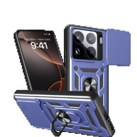 Xiaomi Mi 15 Pro Kılıf Pars Lens Yüzüklü Silikon - Lacivert-(5796)