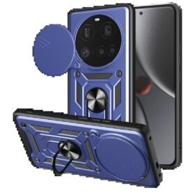 Xiaomi Mi 15 Ultra Kılıf Pars Lens Yüzüklü Silikon - Lacivert-(5796)