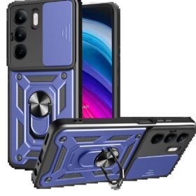 Realme C75 4G Kılıf Pars Lens Yüzüklü Silikon - Lacivert-(5796)