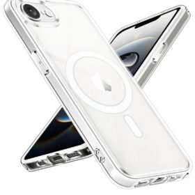 iPhone 16E Kılıf Magneticsafe Şeffaf Silikon - Şeffaf-(5796)
