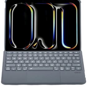 T5507D iPad Pro 11 (2022) Kılıf Palermo Ledli Klavyeli Standlı Tablet Kılıfı - Siyah-(5796)