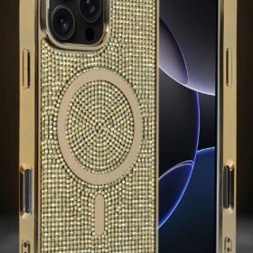 Apple iPhone 16 Pro Helen Magsafe Kapak - Gold-(5796)