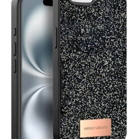 Apple iPhone 16E Bright Simli Kapak - Siyah-(5796)