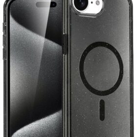 Apple iPhone 16E Star Magsafe Kapak - Siyah-(5796)