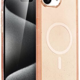 Apple iPhone 16E Star Magsafe Kapak - Turuncu-(5796)