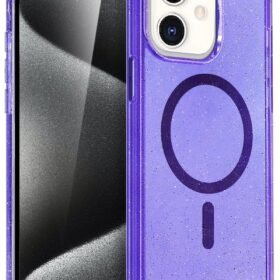 Apple iPhone 12 Star Magsafe Kapak - Mor-(5796)