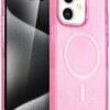 Apple iPhone 12 Star Magsafe Kapak - Pembe-(5796)