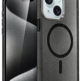 Apple iPhone 15 Star Magsafe Kapak - Siyah-(5796)