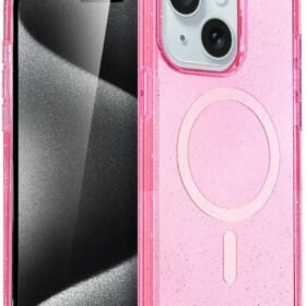 Apple iPhone 14 Star Magsafe Kapak - Pembe-(5796)