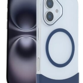 Apple iPhone 16 Velar Magsafe Kapak - Lacivert-(5796)