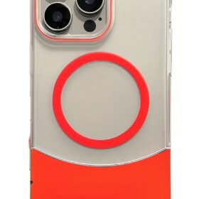 Apple iPhone 16 Pro Max Velar Magsafe Kapak - Kırmızı-(5796)