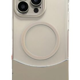 Apple iPhone 15 Pro Max Velar Magsafe Kapak - Natural Grey-(5796)