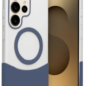 Samsung Galaxy S25 Ultra Velar Magsafe Kapak - Lacivert-(5796)