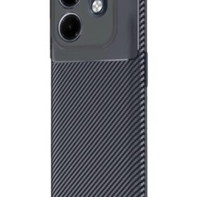 İnfinix Smart 9 Kılıf Auto Focus Karbon Kapak - Lacivert-(5796)