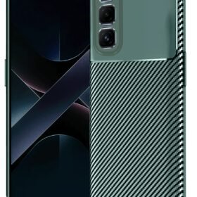 İnfinix Hot 50 Pro Plus 4G Auto Focus Karbon Kapak - Koyu Yeşil-(5796)