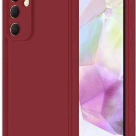 Samsung Galaxy A16 5G Kılıf Viera Silikon - Bordo-(5796)