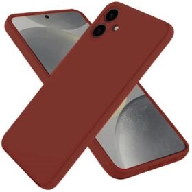 Samsung Galaxy A06 Kılıf First Silikon - Bordo-(5796)