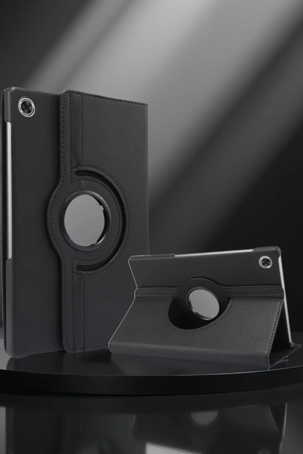 Lenovo Tab M10 TB311FU Kılıf 360 Tablet Deri Kılıf - Siyah-(5796)