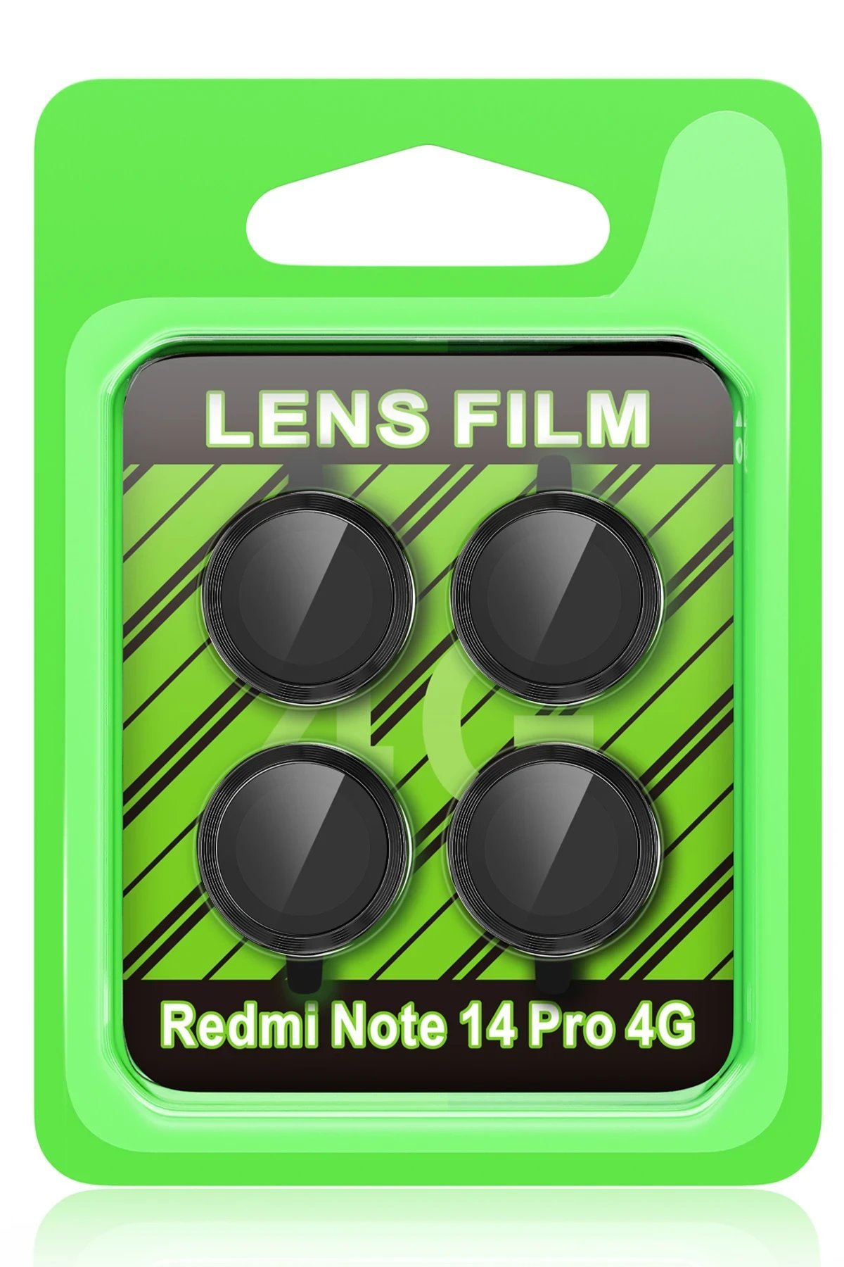 Xiaomi Redmi Note 14 Pro 4G Raze Metal Kamera Lens - Siyah-(5796)