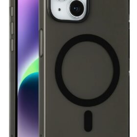 Apple iPhone 14 Tuna PC Slim Magsafe Kapak - Siyah-(5796)