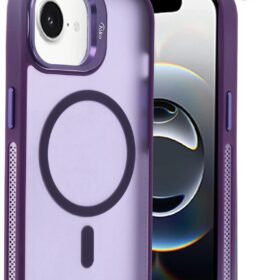 iPhone 16E Flet Lens Magsafe Kapak - Derin Mor-(5796)