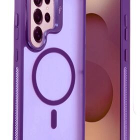 Samsung Galaxy S25 Ultra Flet Lens Magsafe Kapak - Derin Mor-(5796)