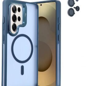 Samsung Galaxy S25 Ultra Flet Lens Magsafe Kapak - Lacivert-(5796)