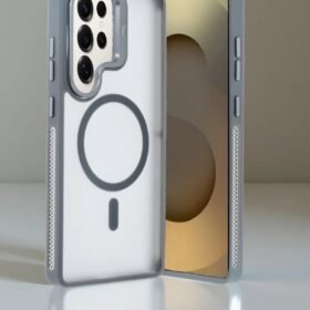 Samsung Galaxy S25 Ultra Flet Lens Magsafe Kapak - Siyah-(5796)